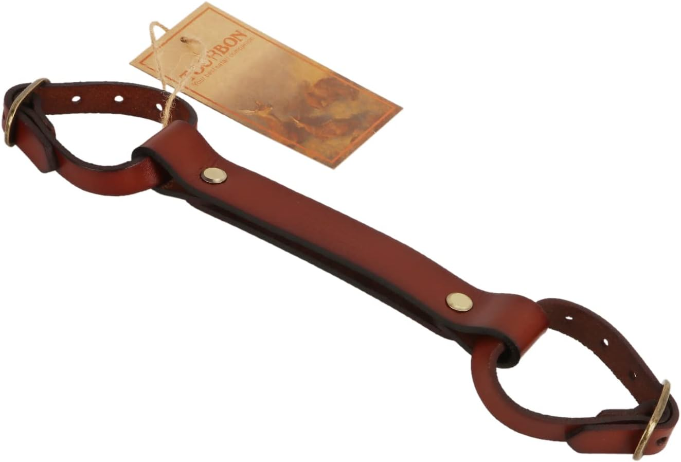 TOURBON Vintage Leather Bike Pack Accessories Bicycle Lift Frame Handle Lifter