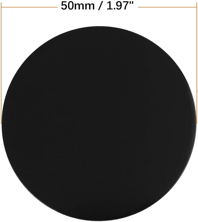 X AUTOHAUX 50Mm Black Car Wheel Center Hub Caps Emblem Badge Decal Sticker 4Pcs