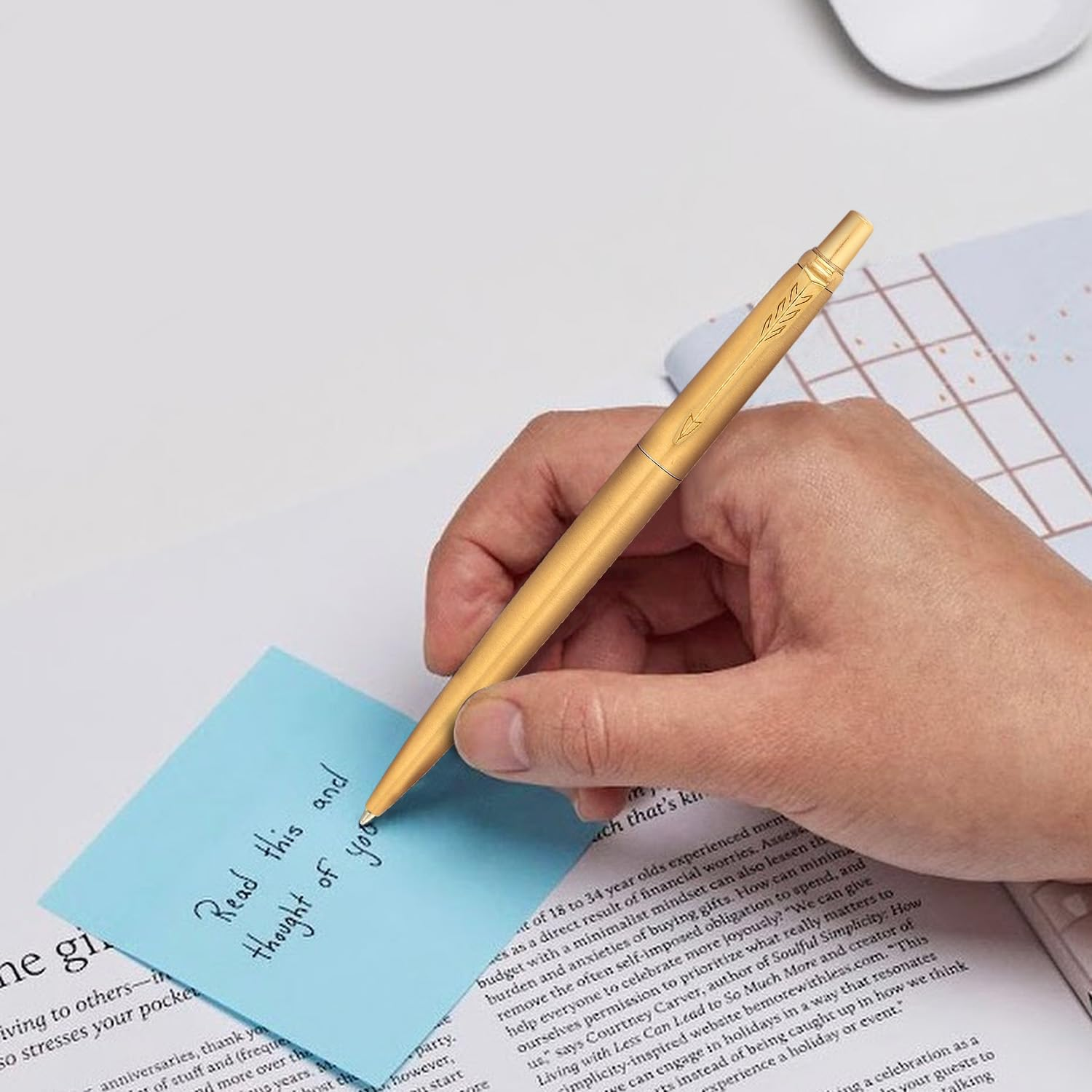 Parker Jotter Gold Trim Ball Pen, Gold