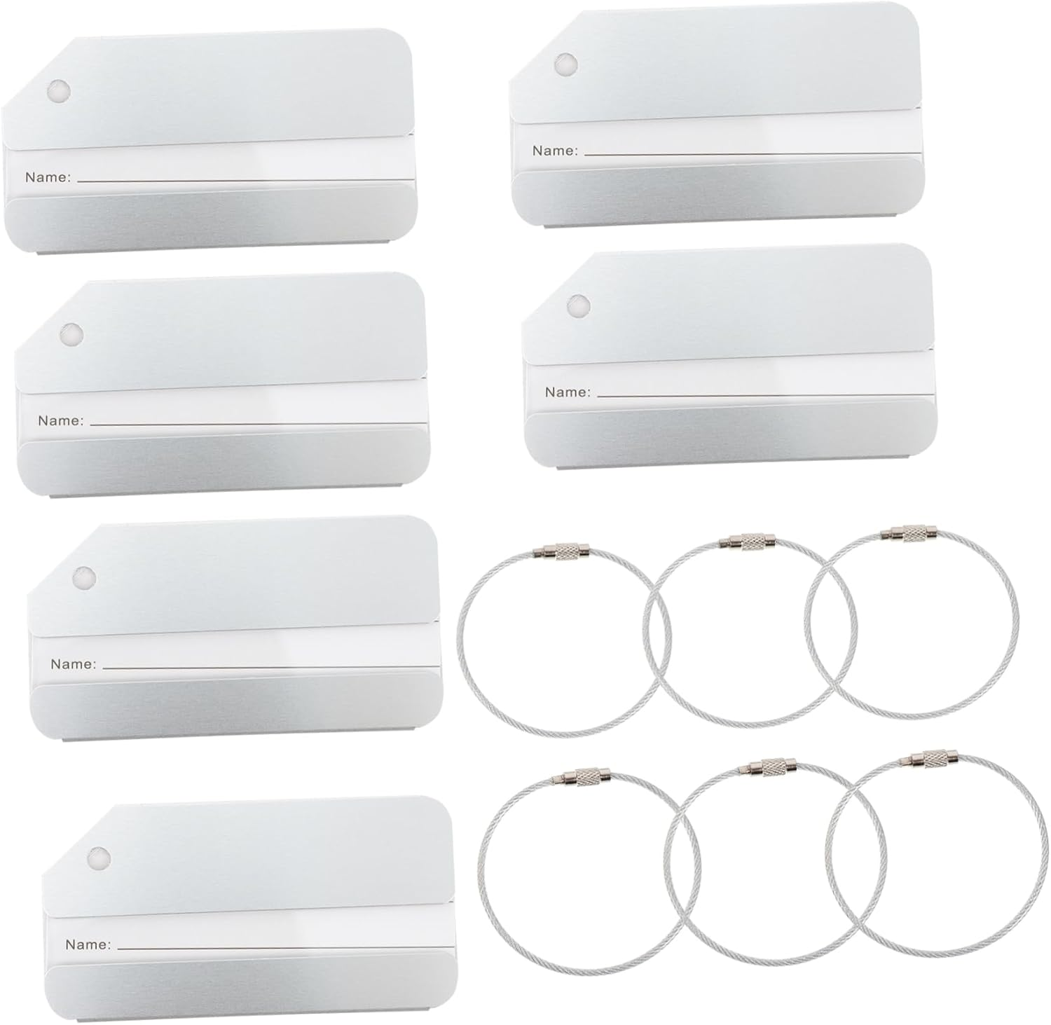 Didiseaon 6Pcs Luggage Tags Travel Id Hanging Tag Business Cards Holder for Checked Identifiers and Suitcase Boarding for Suitcase Travel and Label image number 3