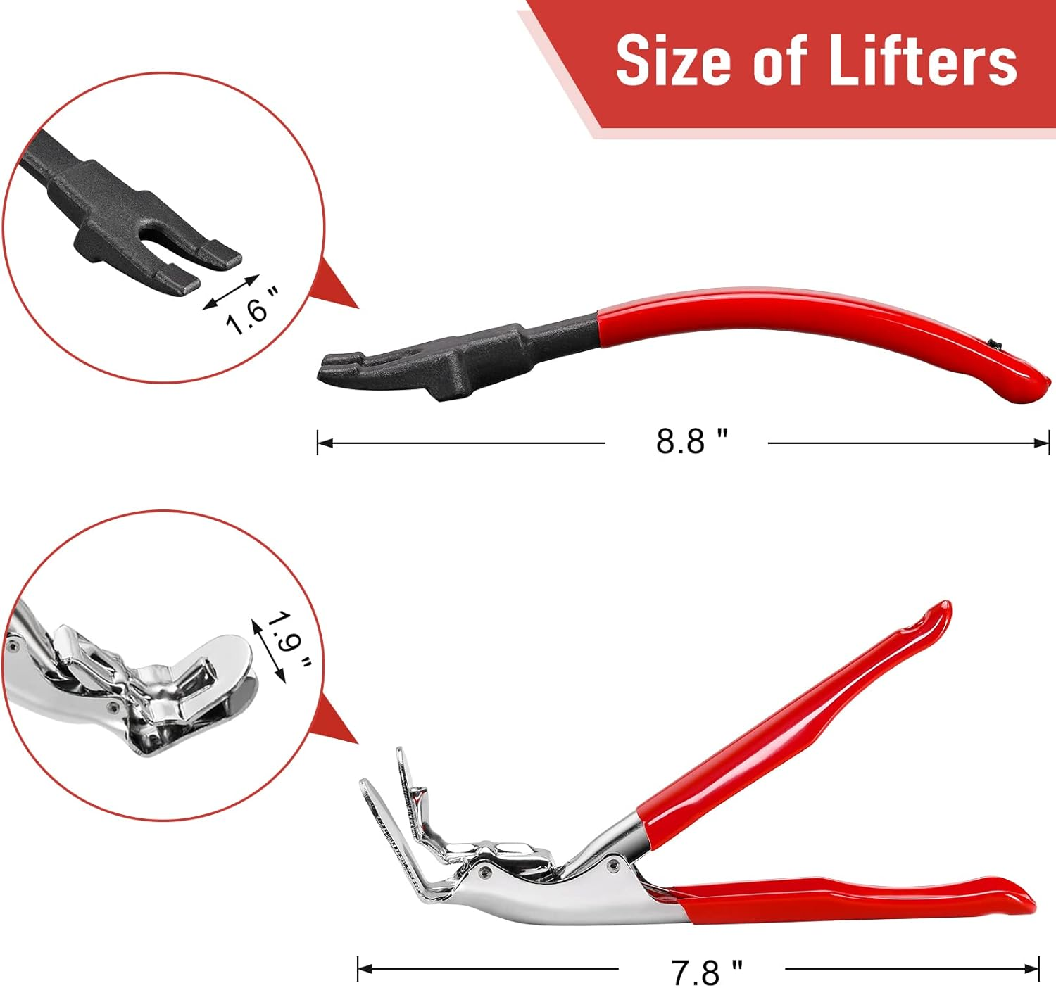 PIQUEBAR Grill Grate Lifter Gripper Barbeque Grid Lifter Kamado Joe Big Green Egg Accessories for Charcoal Grill Set of Two