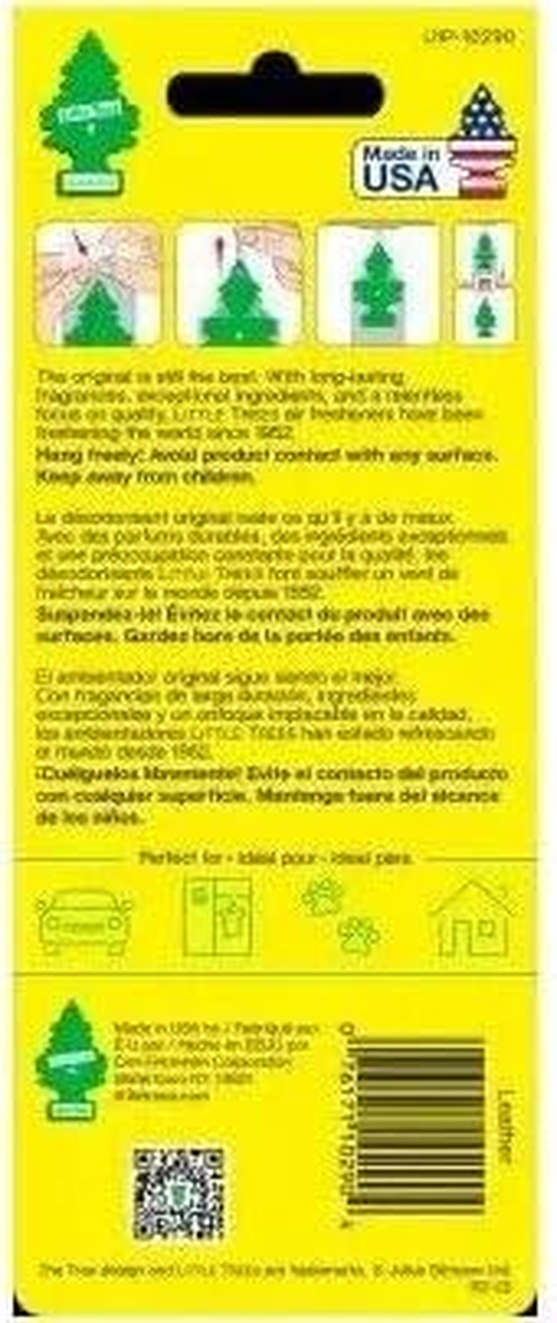 24 Pack - Car Air Freshener, Leather - U1P-10290 image number 6