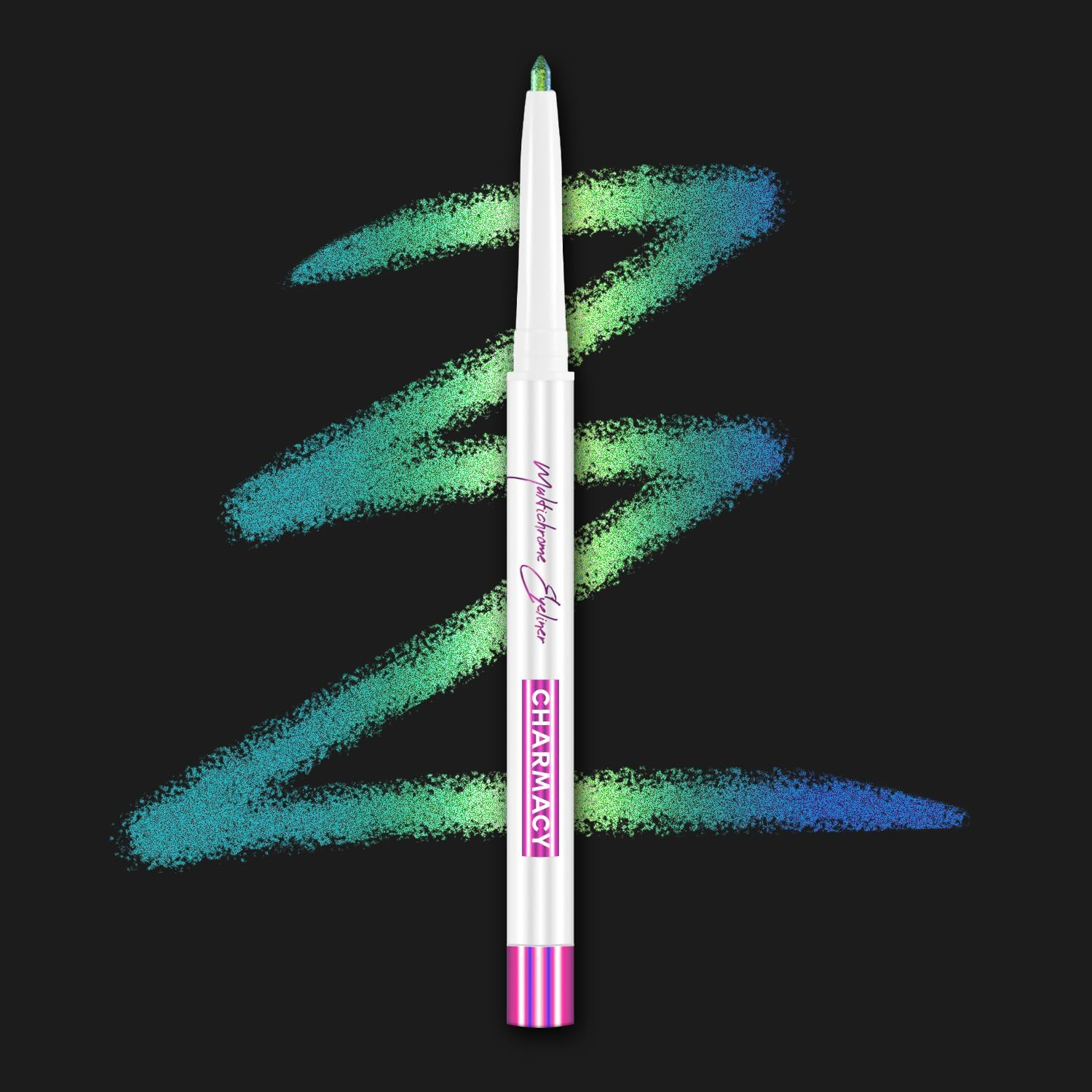 CHARMACY Chameleon Eyeliner Gel Pen, Color Changing Eyeliner, Long-Lasting, Waterproof & Smudge-Proof Formula, Metallic & Shimmer Shades for Creative Makeup, Easy Application #04