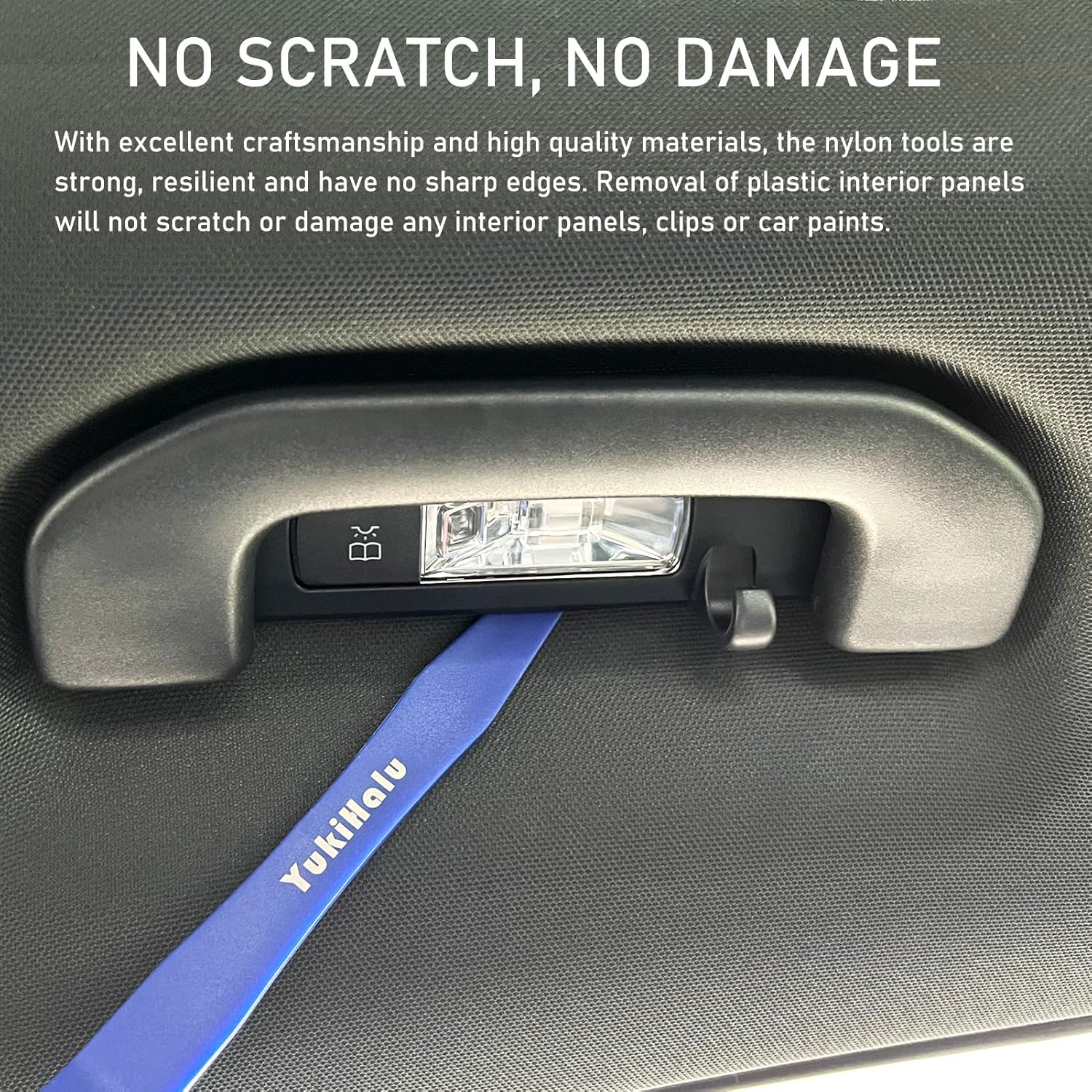 Yukihalu Car Trim Removal Tool Kit, No Scratch Pry Tool Kit, Auto Door Panel Removal Tool Set, for Fasteners/Car Clips/Rivets/Molding/Dashboards/Radio/Stereo System image number 6