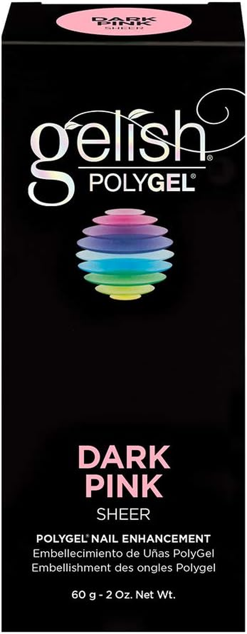 Gelish Polygel Brand Nail Enhancement, Acrylic Nails, Nail Tips for Acrylic Nails, Acrylic Nail Tips, Dark Pink, 2 Oz image number 2