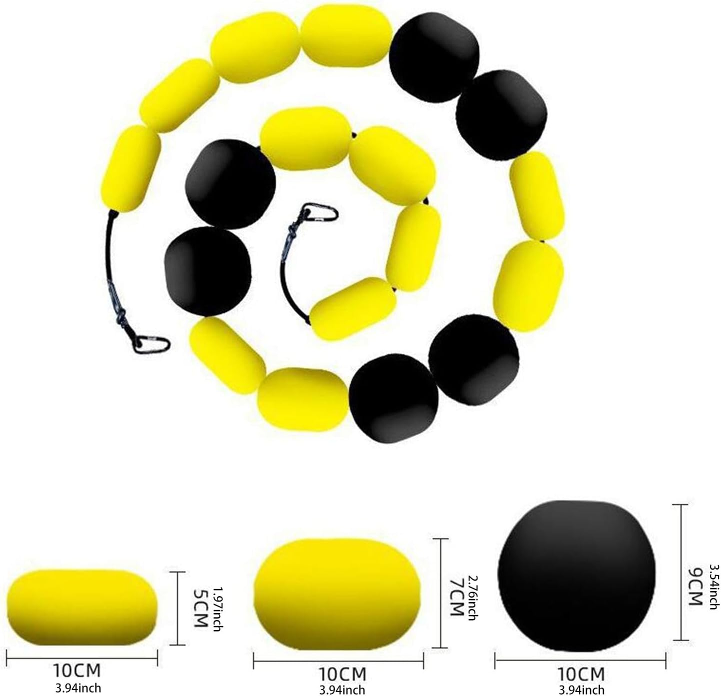 Oshhni Soccer Goalkeeper Training Equipment 2.5M/8.2Ft Football Deflector Single Line Ball Deflector for Ball Control Kids Students image number 5