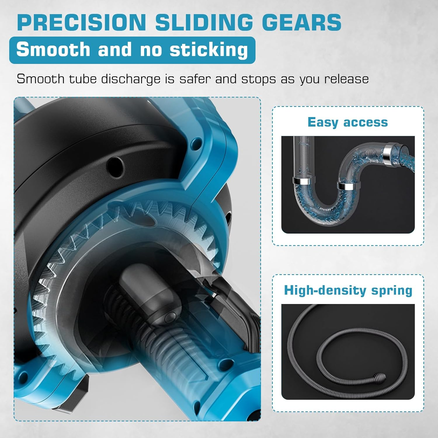 Battery Drain Cleaner Pipe Cleaning Machine Battery Compatible with Makita 18 V Battery, Diameter 9 Mm 7.6 M Pipe Cleaning Spiral for Diameter 16-85 Mm Pipe, Electric Drain Cleaner Pipe Cleaner image number 3