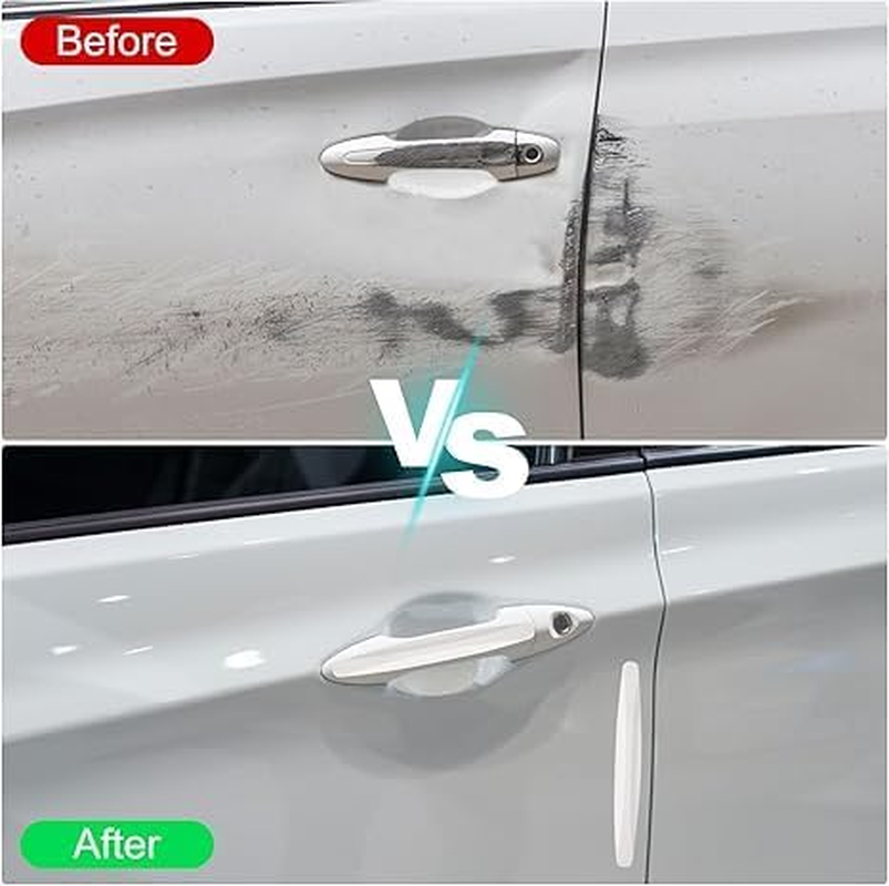 12 Pcs Car Door Edge Guards, Anti-Collision Strips for Car Side Door Edge Protection - Scratch Guard Protector for Exterior Door Handles, Rear View Mirrors & Bumper Prevent Dings & Scratches (Black) - Black image number 6