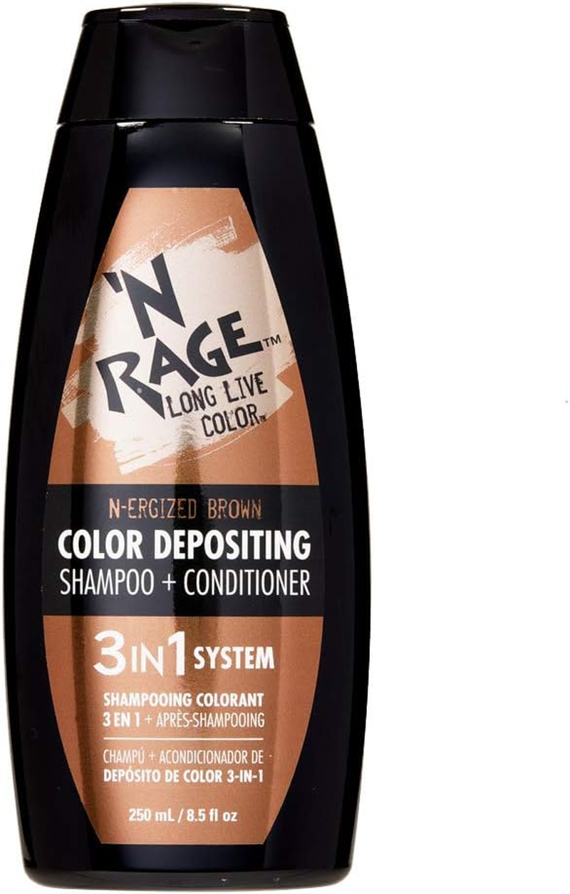 N Rage Color Depositing Shampoo + Conditioner 3 in 1 System (N-Ergized Brown) image number 1