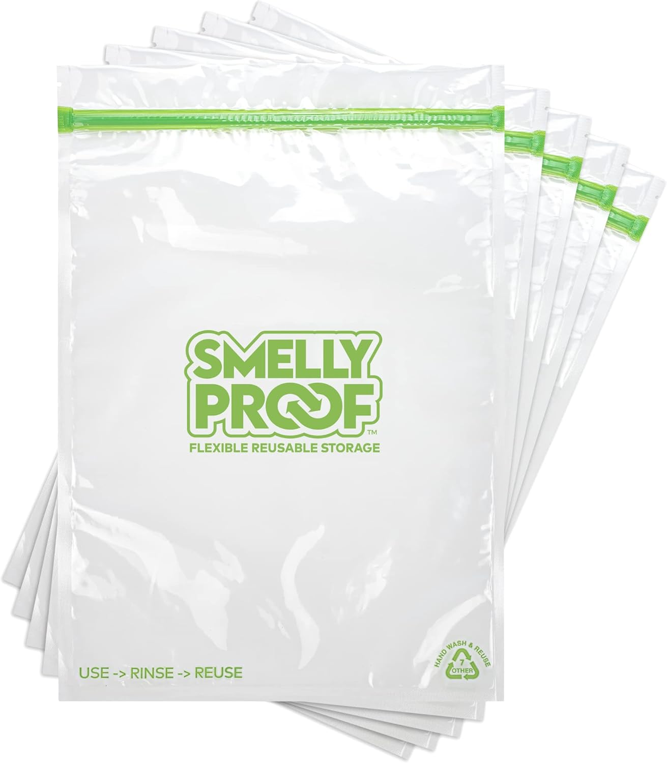 SMELLY PROOF - the Original No-Odor Baggie - Clear - Reusable - Made in the USA image number 4