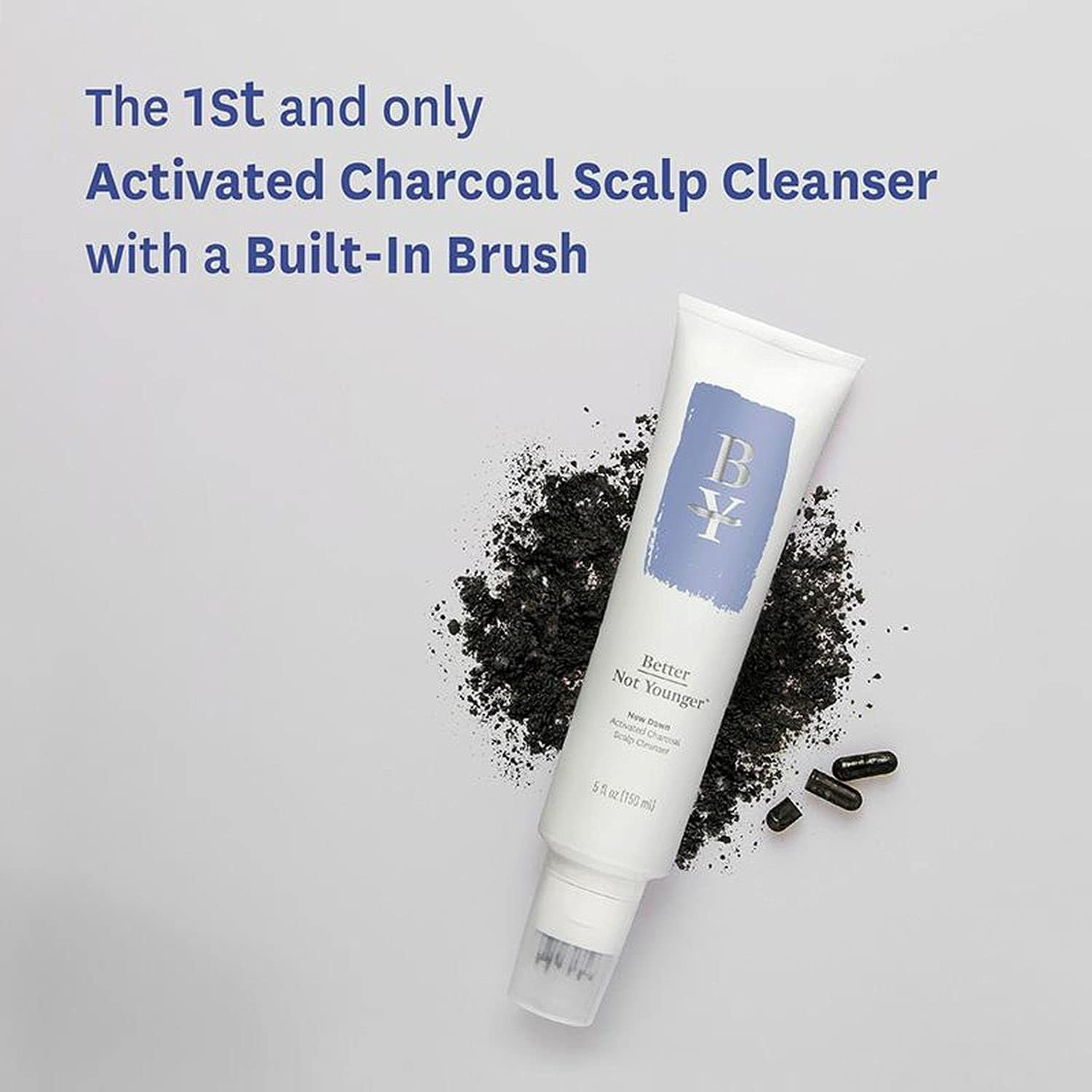 New Dawn Activated Charcoal Scalp Cleanser by Better Not Younger for Unisex - 5 Oz Cleanser image number 3