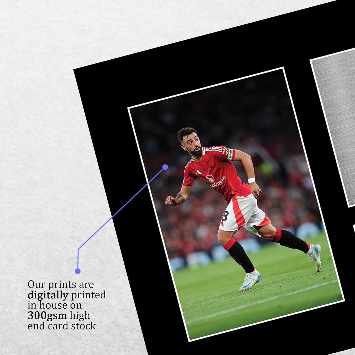 HWC Trading Bruno Fernandes Printed Signed Autograph Picture for Fans and Supporters - A4 image number 3