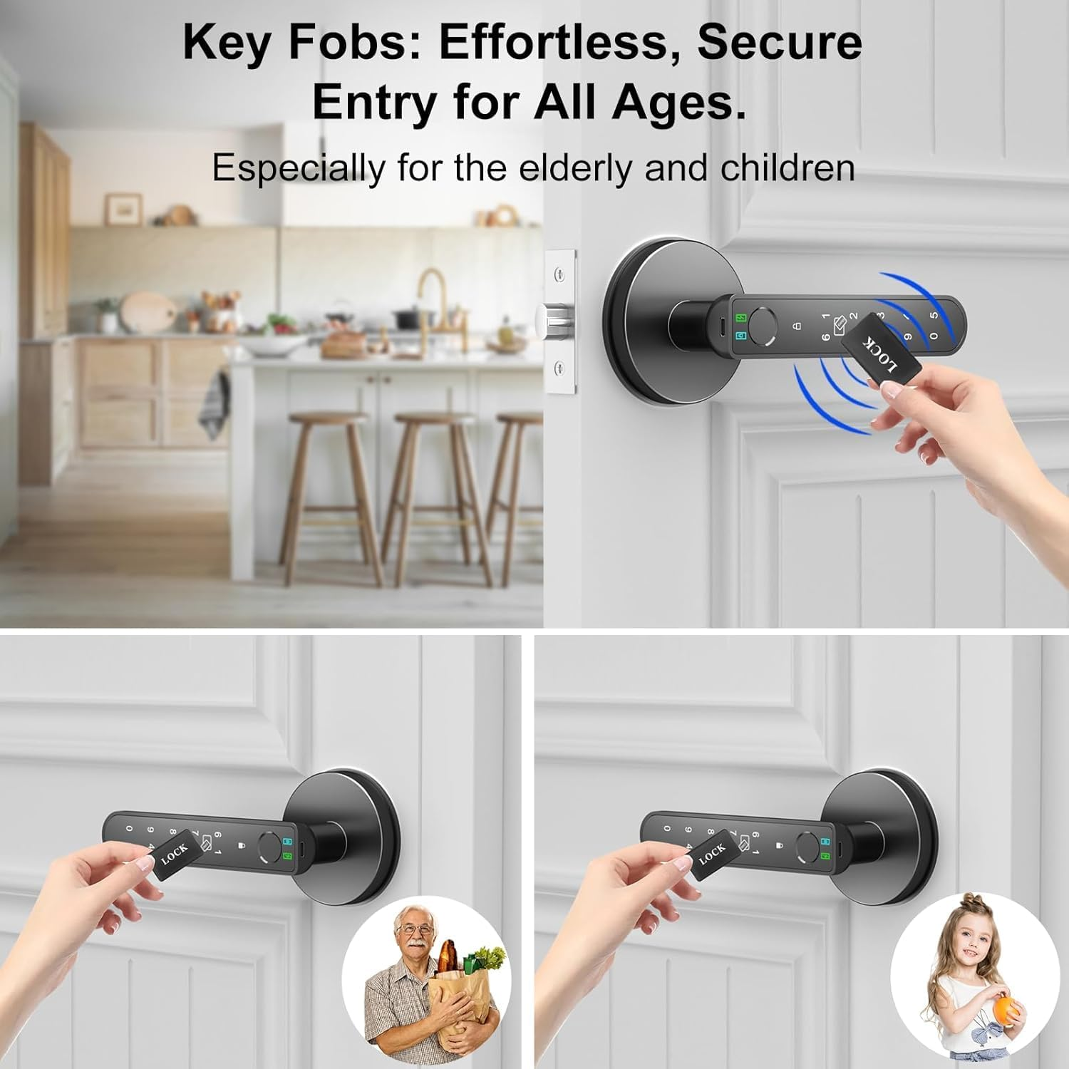 IC Cards for Smart Door Lock, 13.56Mhz RFID Keyless Entry Cards for Door Lock, Compatible with Tuya Smart Life and Ttlock (5) image number 1