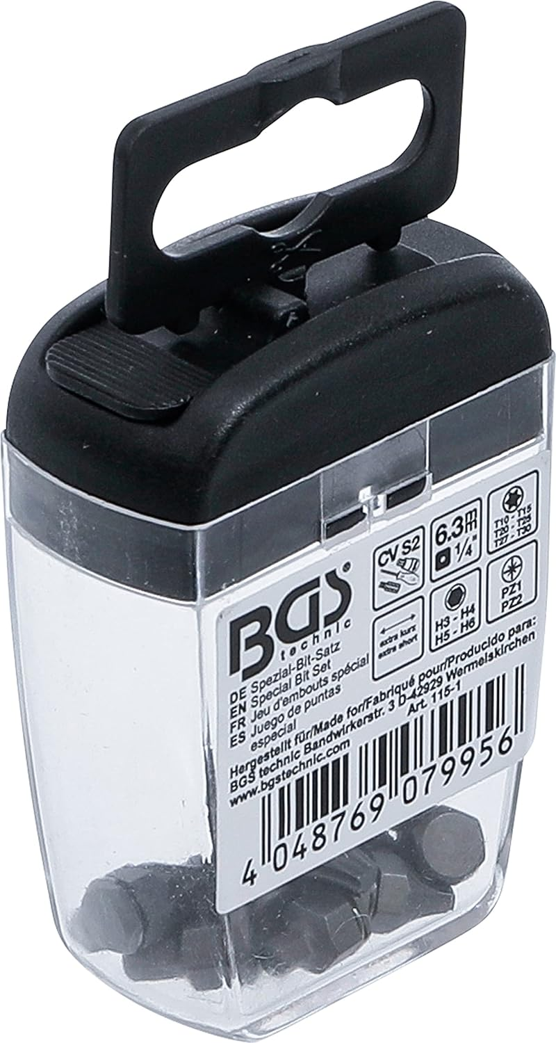 BGS 115-1 Special Bit Set, Drive Hexagon Socket 6.3 Mm (1/4 Inch) for Type 115 image number 3
