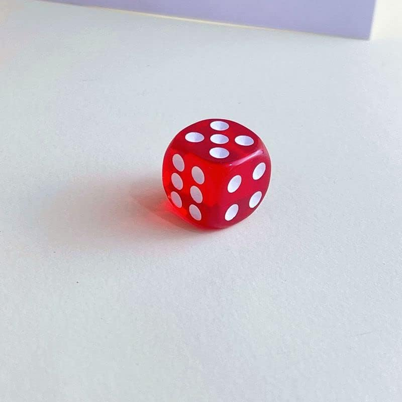 AIMALL 12PCS 6-Sided Transparent Coloured Game Dice &ndash; Bulk Board Game Toy, Multi-Coloured Dice Set for Tabletop Games, Dice Collection, and Play image number 2