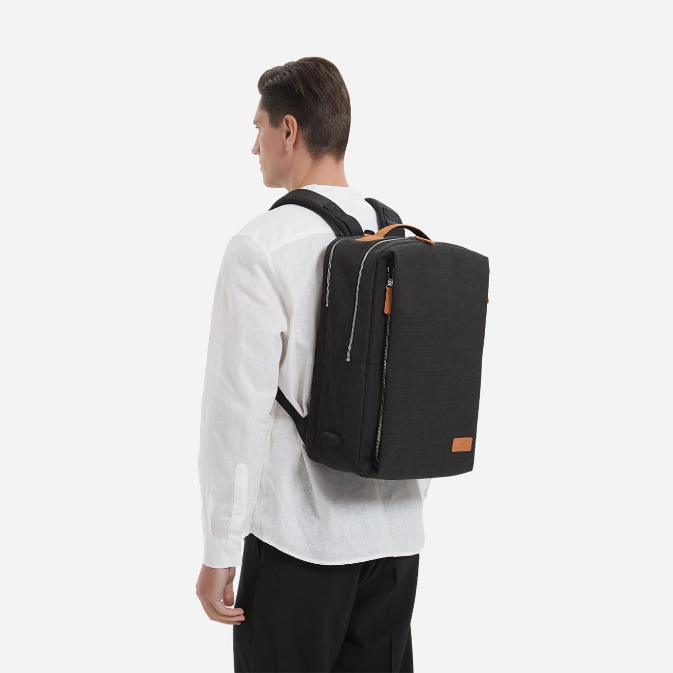 Nordace Siena Pro 15 Smart Backpack with USB Charging - 16" Laptop Backpack, 20L Daily Backpack for Travel, Everyday, or Work - All Gray image number 3