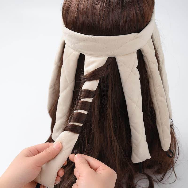 Octopus Heatless Hair Curler Headband - Effortless Overnight Curls with Eight Claw Design, Perfect for Hair Styling image number 5