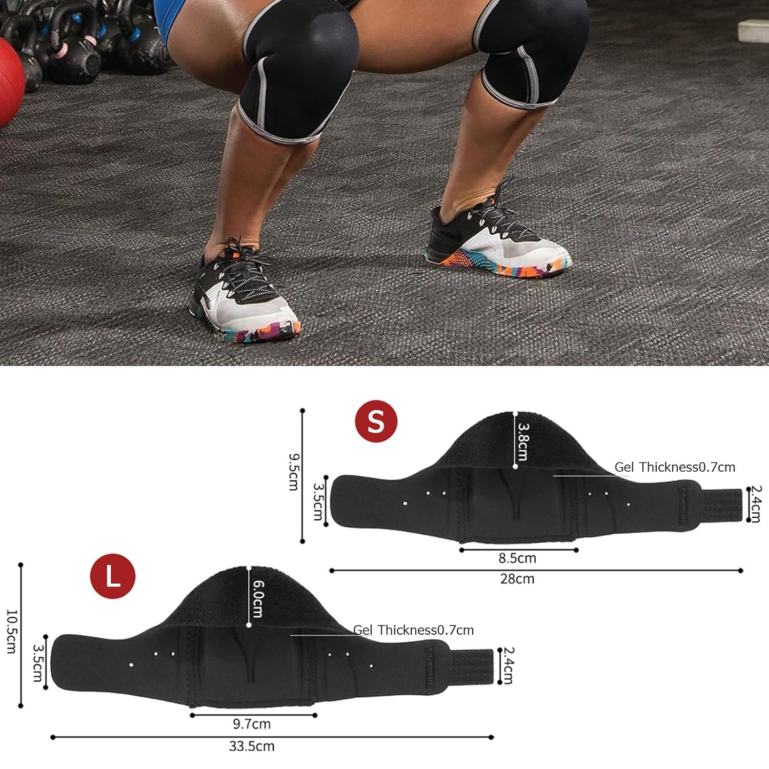 Heel Protectors for Heel Pain Relief, Plantar Fasciitis Heel Cups for Achilles Tendinitis, Cracked Heels, Anti-Slip Support Cushion Pads Foot Relief (L(UK Size 7-12)) image number 5