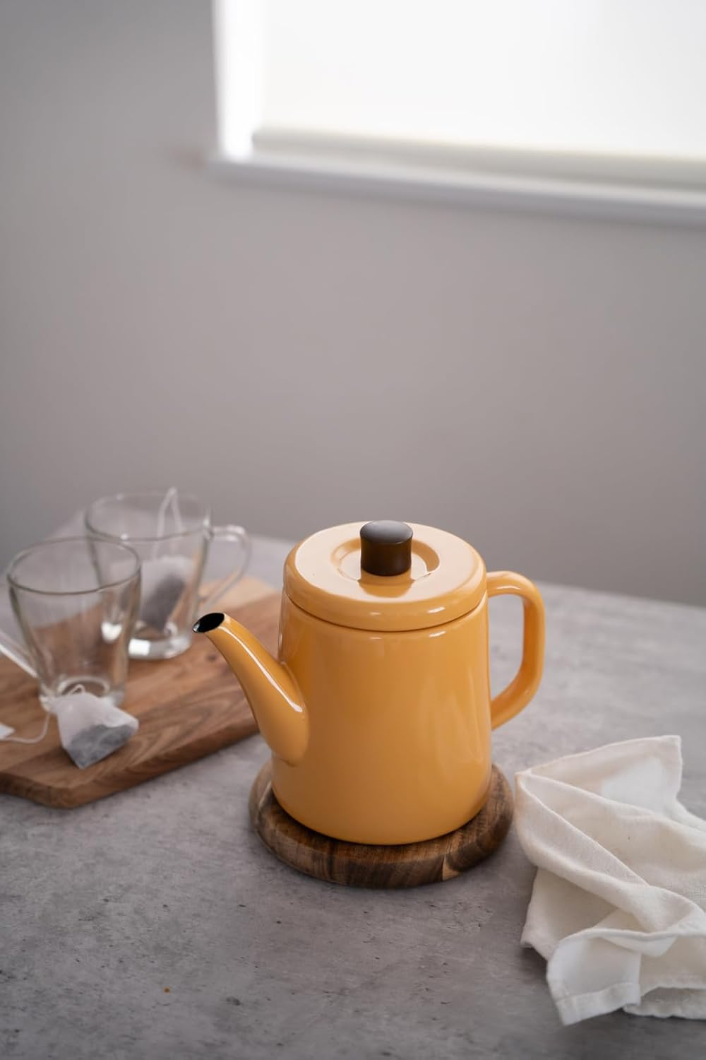 Nodahoro Pot, Induction Compatible, Heat Resistant, Yamabuki 0.5 Gal (1.5 L) PTR-1.5 K