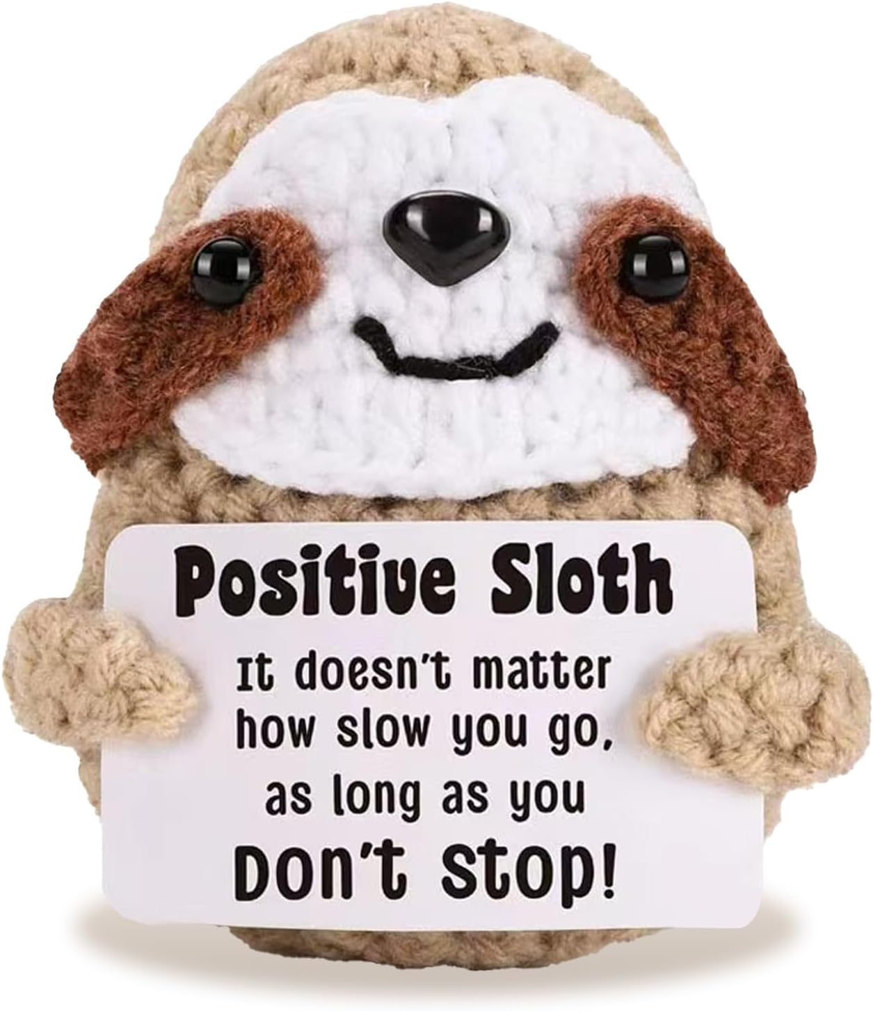 Dad Gifts for Birthday Fathers Day - Dad I Love You Slow Much, Funny Cool Handmade Knitted Crochet Sloth Present for Father Papa Easter Father'S Day Christmas from Daughter Son