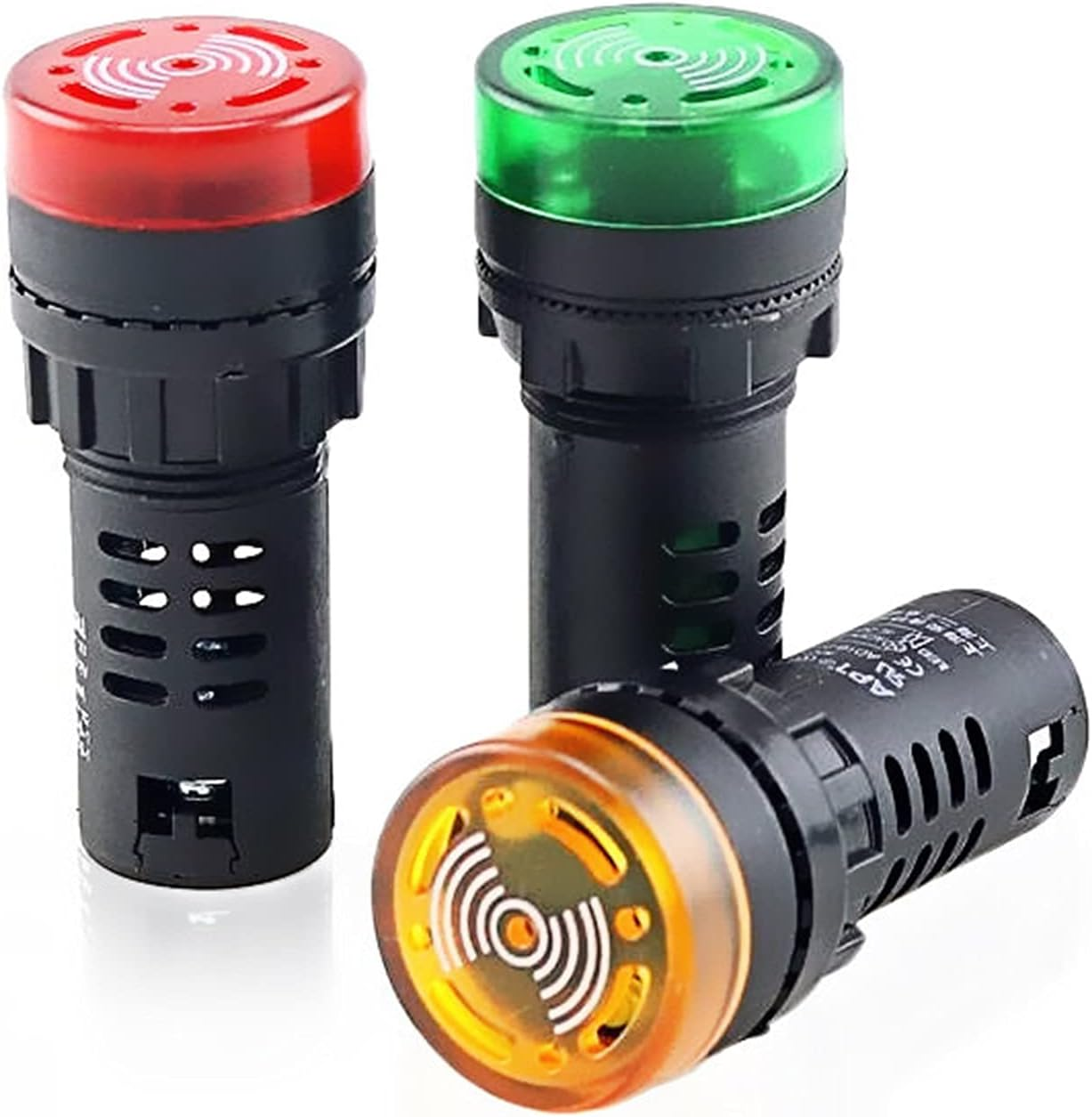 GUMMMY 1PCS AD16-22SM Intermittent Sound,Buzzer Alarm,22Mm 12V 24V 110V,220V Red Green Yellow. (Color : Red, Size : 24V) image number 1