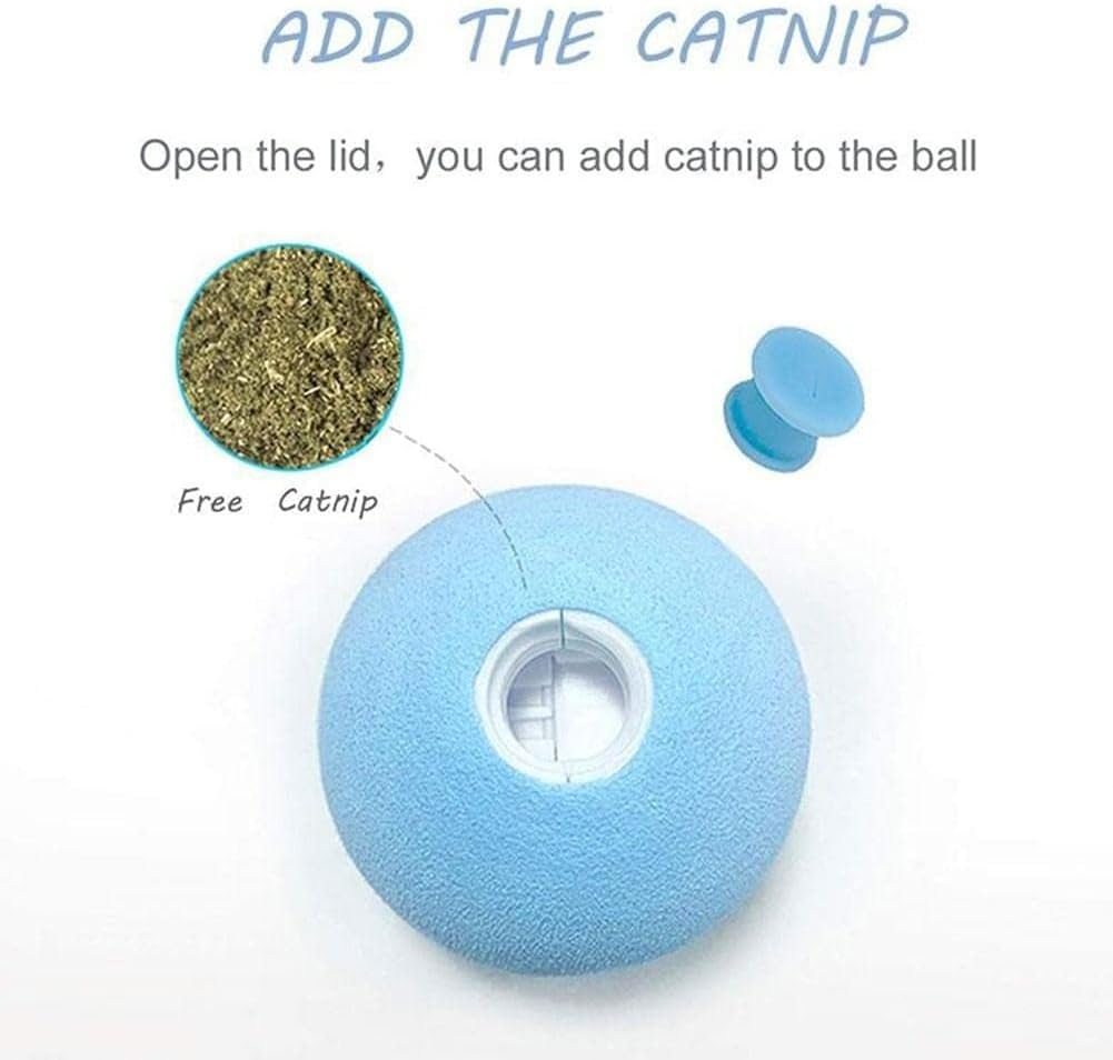 Cat Toys Balls,Automatic Self Rotating Rolling Balls,Pet Smart Interactive Toy,Entertainment Cat Balls Pet Exercise Balls for Kitten Puppy,Lifelike Animal Chirping Sound image number 5