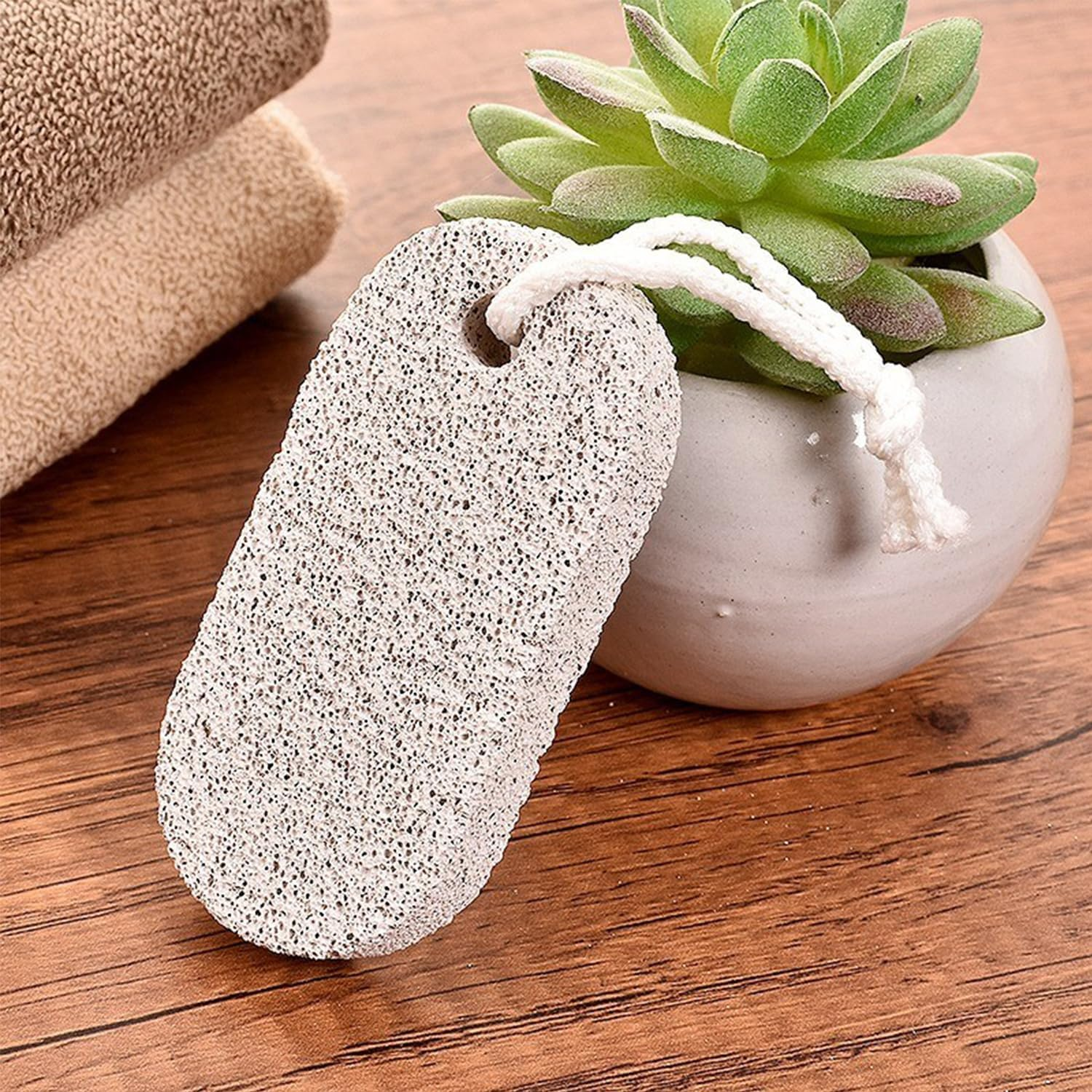 Pumice Stone for Feet/Hands/Body, Natural Lava Pumice Stone for Dead Hard Skin Removal, Foot Scrubber, White Calluse Remover, Foot File for Men/Women for Exfoliation(Oval) image number 5