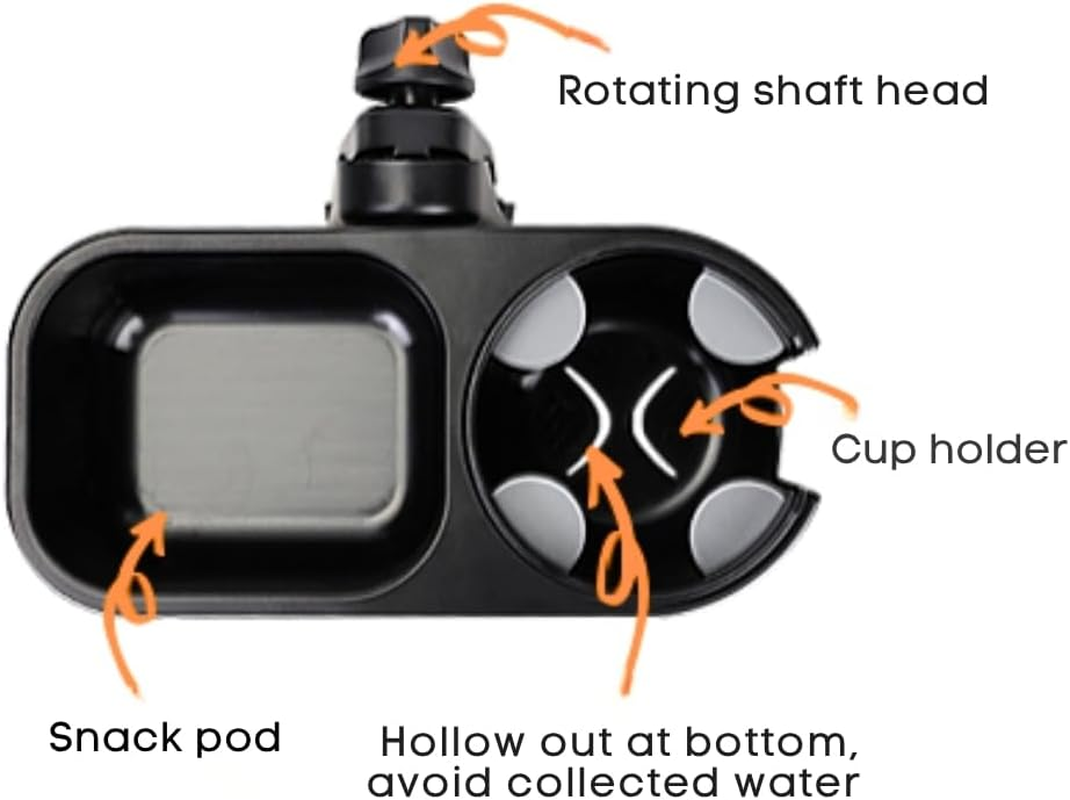 Universal Stroller Snack Tray, Stroller Cup Holder, Tray with Cup Holder, Stroller Attachment Accessories