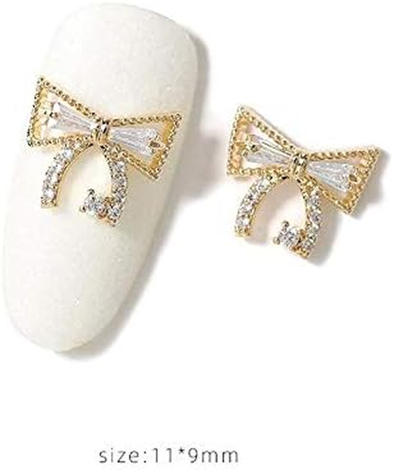 HANGQINGHENG 2-Piece Nail Jewelry Zircon Rhinestone Decoration Alloy Nail Decoration (Color : 159 1) image number 4