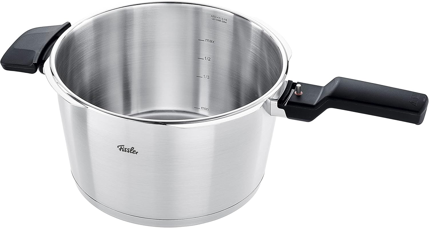 Fissler Vitaquick Premium Pressure Cooker 22Cm/4.5L, Made in Germany, Reduce Cooking Time by up to 70%, Retain Nutrients and Flavours, German Engineered Safety Controls image number 3