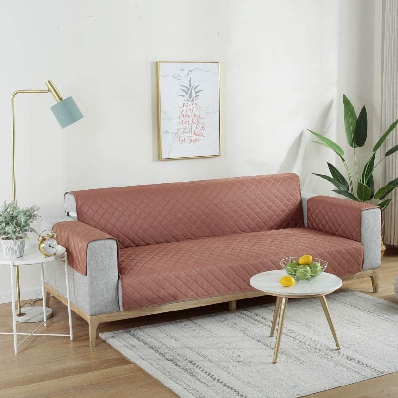 Waterproof Pet Sofa Cover (Maroon, 2 Seater) - Diamond-Quilted, Anti-Slip Base, Antifouling, Well-Stitched Edges - Ideal Pet Covers for Sofas and Lounge Protection image number 6