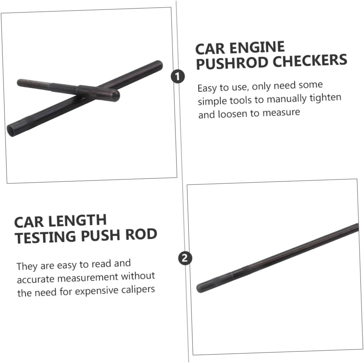 CHILDWEET Pushrod Length Checkers Adjustable Car Engine Measuring Tool Vehicle Engine Pushrod Tester Range 6.80"&ndash;7.80" for Automotive Repair #7702-1
