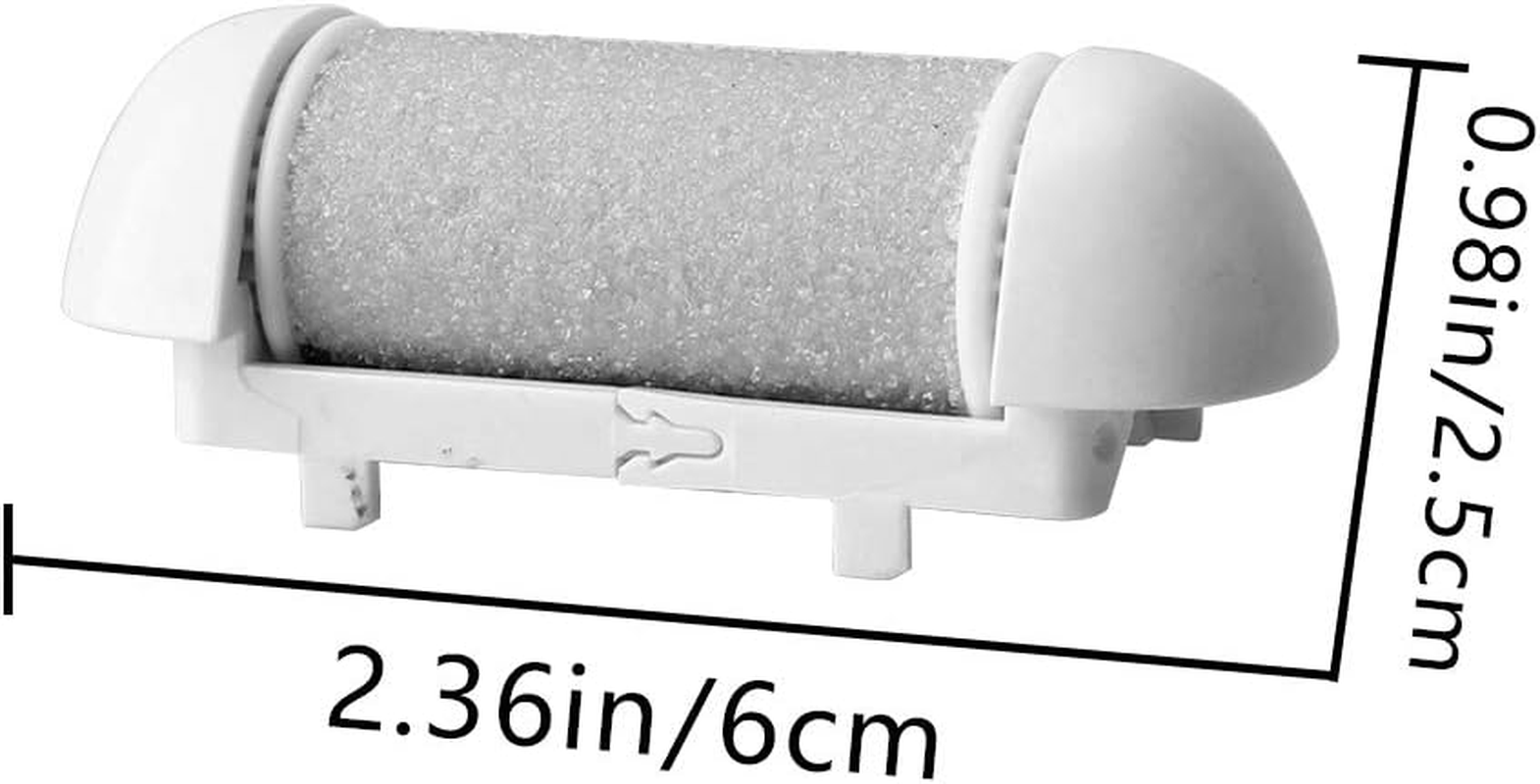 Electric Pedicure Device Replacement Roller Heads,Elmchee 3 Different Mineral Stone Professional Feet Care Perfect Grinding Heads Pack of 3 (Grey) image number 2