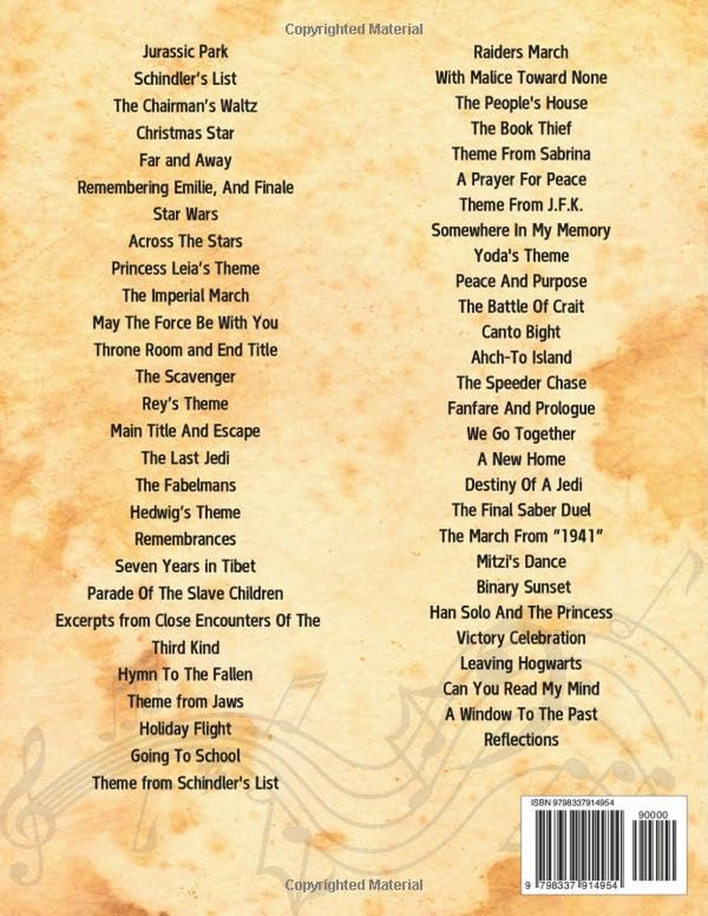 John Williams Sheet Music Piano: 55 Famous Songs for Anyone (Piano Solo) image number 1