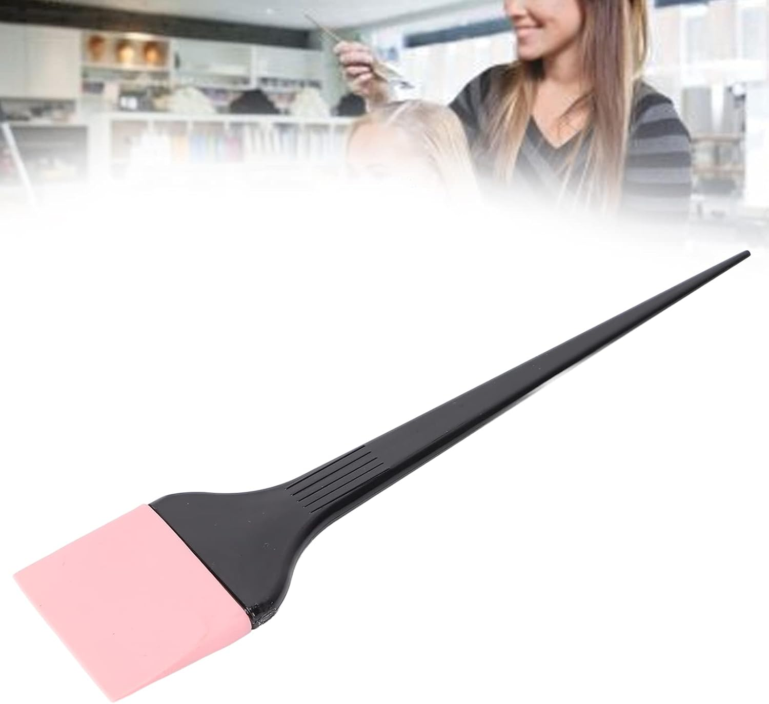 Professional Hair Dye Brush with Long Handle for Hairdressing Salon - Silicone Hairdressing Tint Brush for Fast and Precise Dyeing Application - Bleaching and Hair Dye Device image number 6