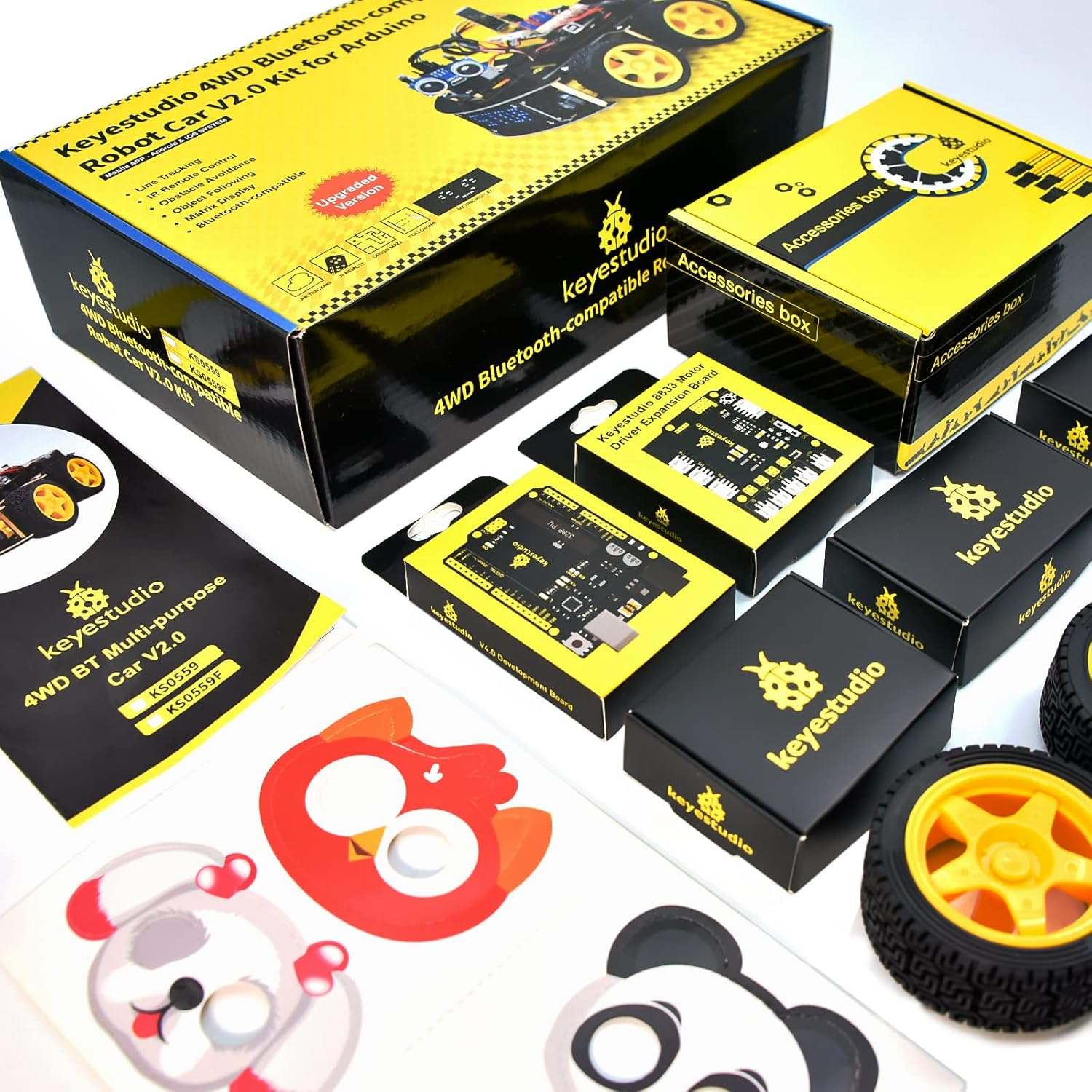 R3 Smart Robot Car Kit for Arduino and Scratch Robotics for Youth Ages 14+ Cool Engineering Building Kit, STEM Science Kits Coding Gifts for Boys Girls Teens Adults 15+ image number 2