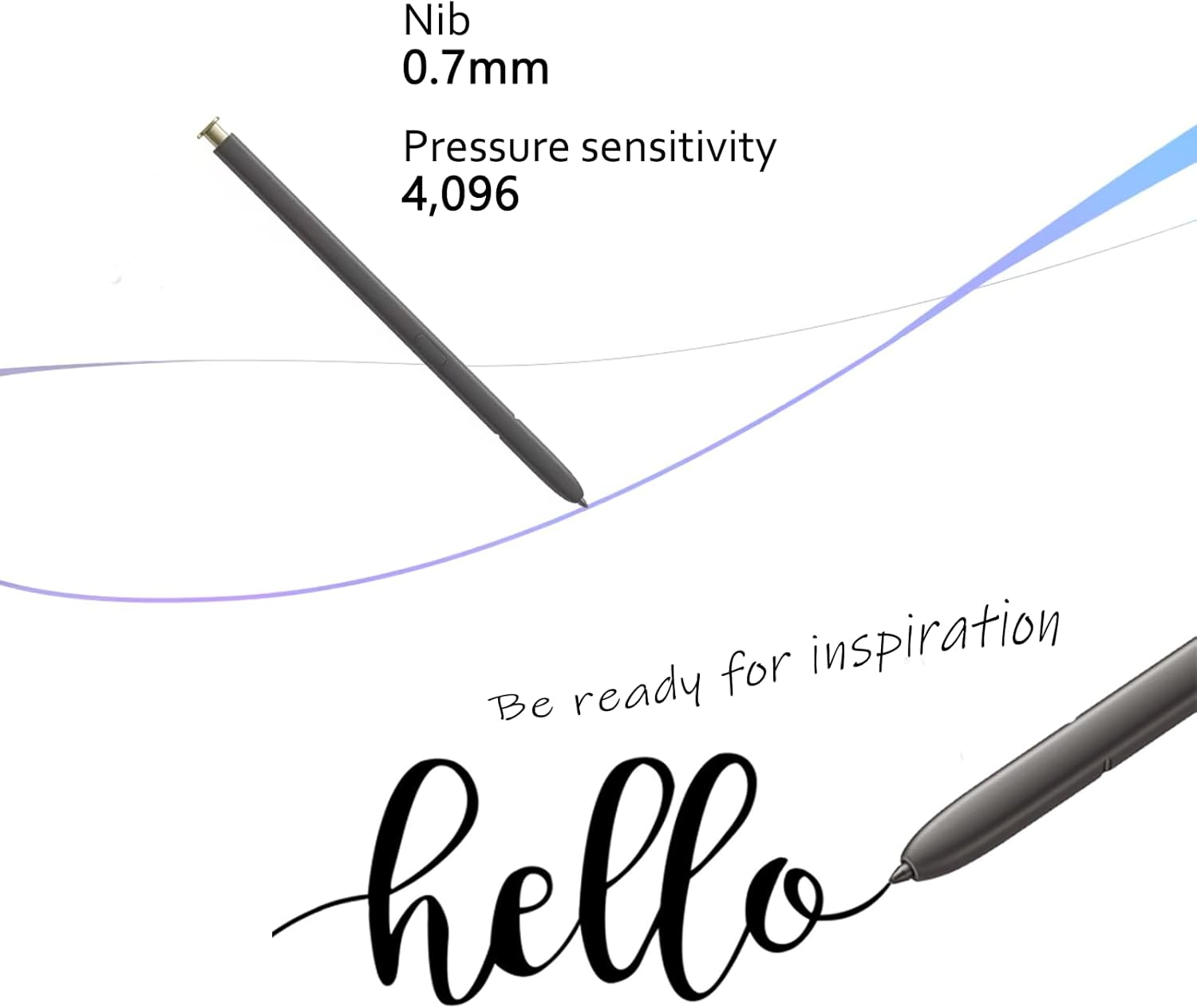 Galaxy S24 Ultra S Pen Replacement for Samsung Galaxy S24 Ultra Stylus Pen S Pen S24 Ultra Touch Pen Nobluetooth(Yellow Gold) - Light Gray image number 2