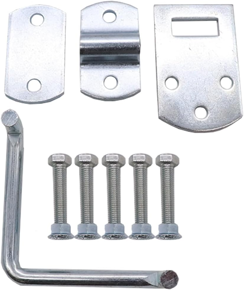 Pkg of (2) Corner Gate Latch Sets for Stake Body Gates - Clear Zinc