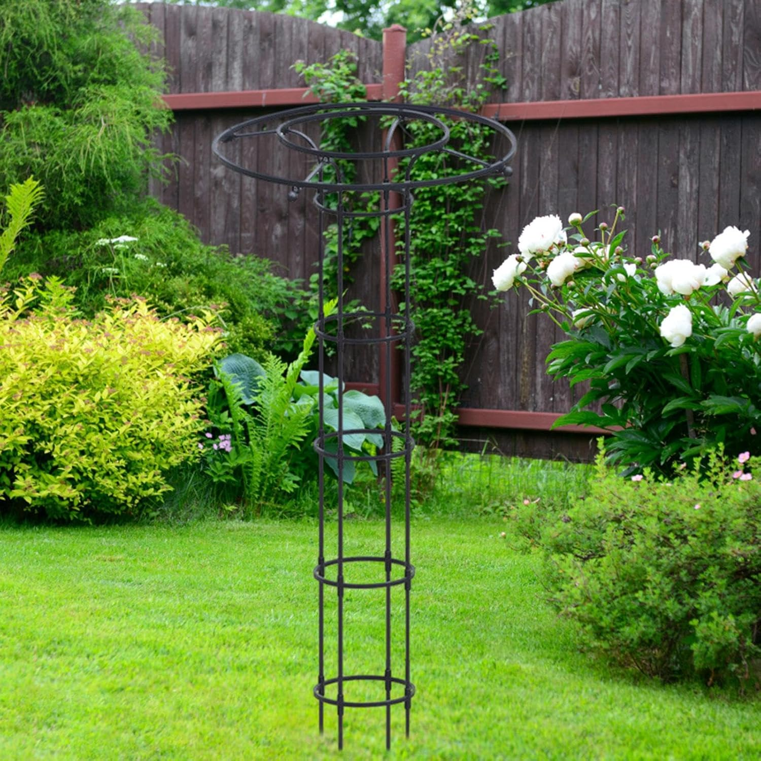 Dualoai Elegant Vertical Garden Trellis for Climbing Plants, 210Cm Height image number 4