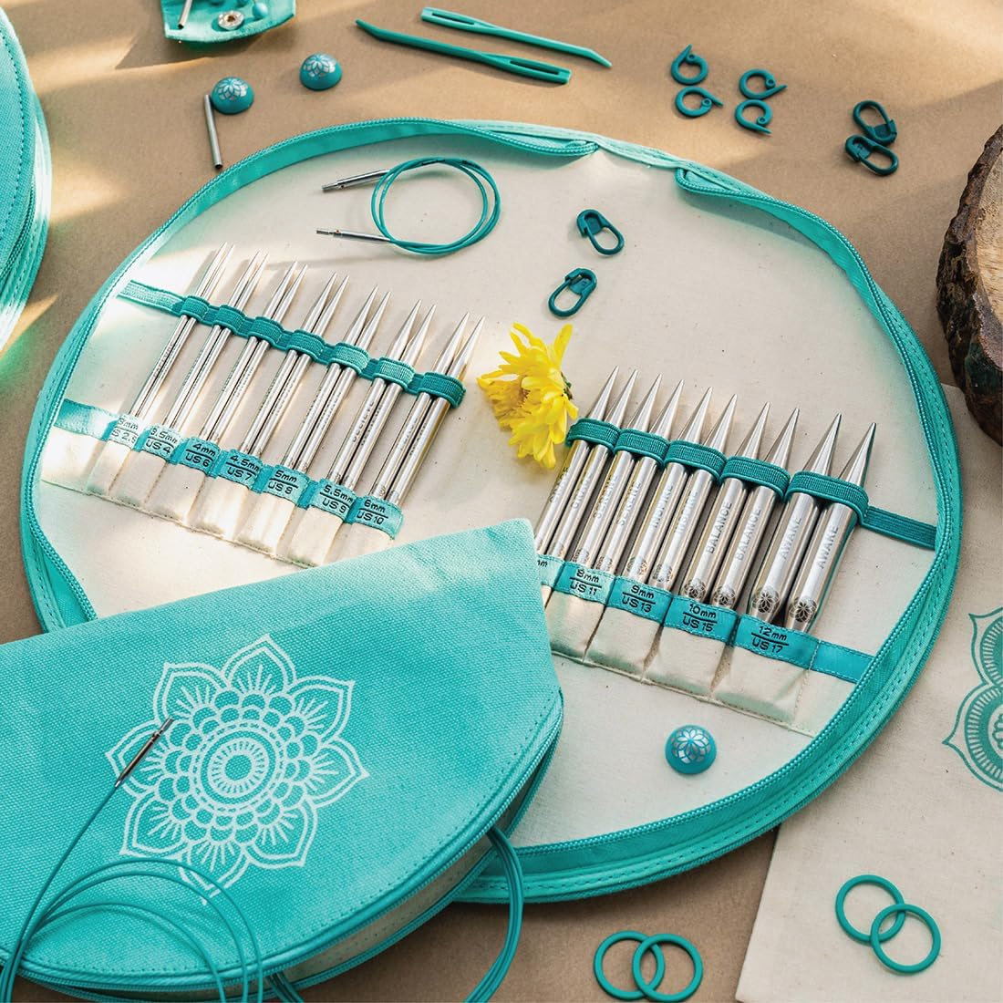 Knitpro Inter. Lace Needle Set Gratitude 13Cm 3-12.00Mm -1Pc, Blue