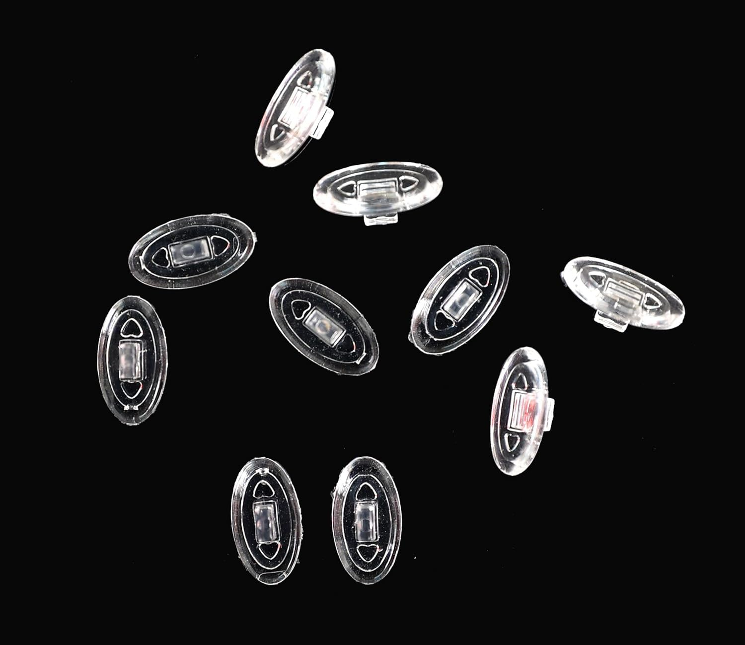 Nicelyfit Clear Silicon Rubber Nose Pads for Oakley Glass Frames OX5079 OX5038 OX5066 OX5088 OX3102 OX5040 OX5042 Etc. image number 2