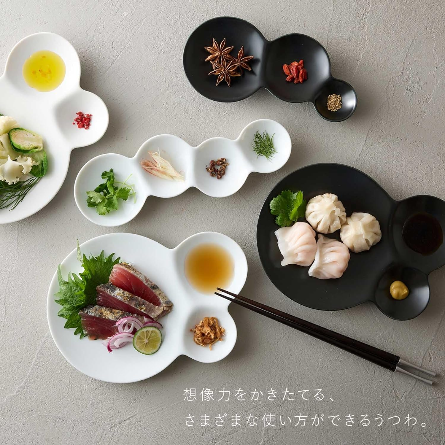 Mino Yaki 82-077-101 Miyama Plate, Divider Plate, 8.3 X 5.9 Inches (21 X 15 Cm), Savone Savone, White Porcelain, Made in Japan