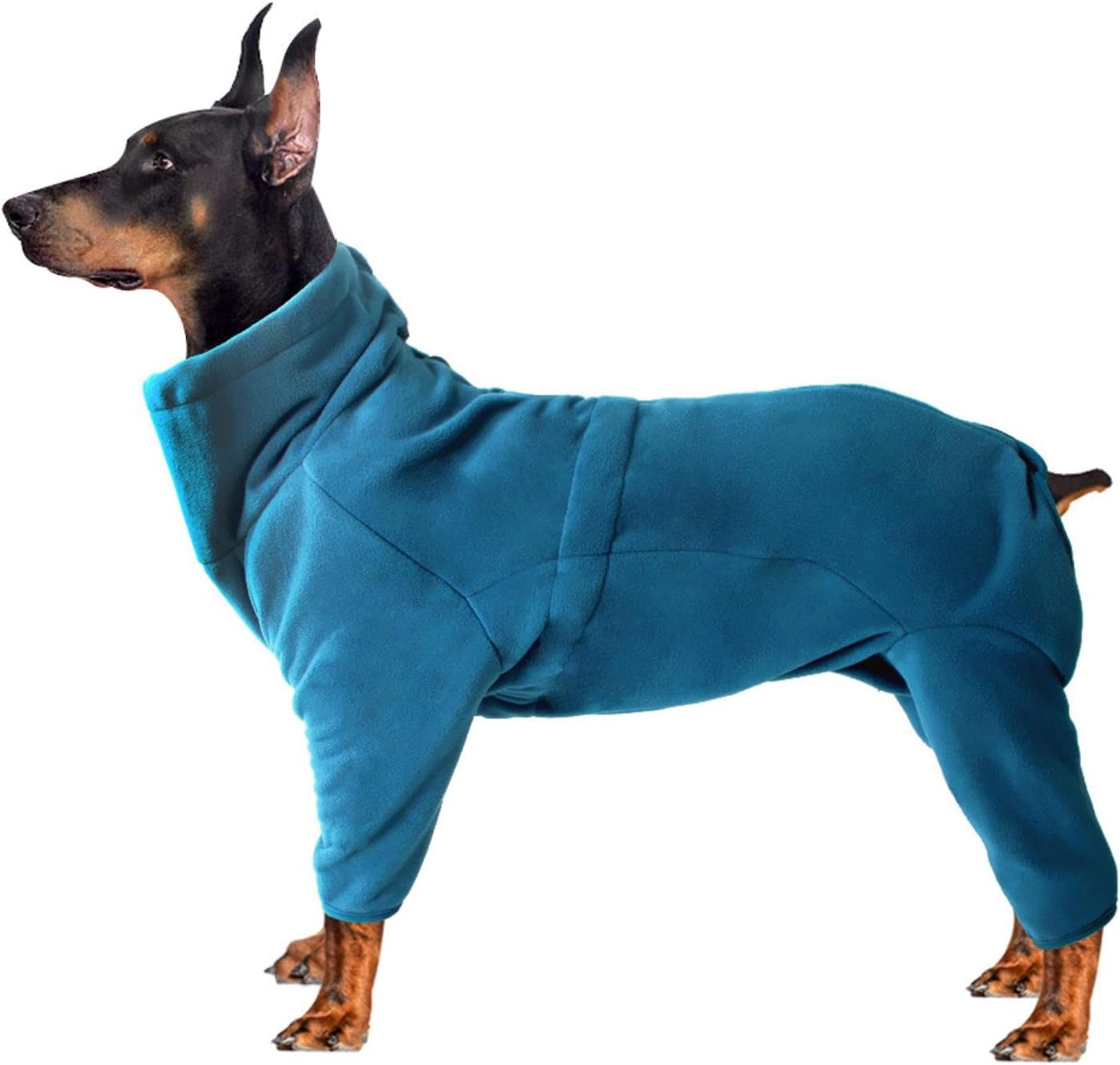 Dog Fleece Jacket - Warm Full Body Cozy Windproof High-Neck Winter Coat with Zipper for Small Dogs in Cold Weather S image number 1