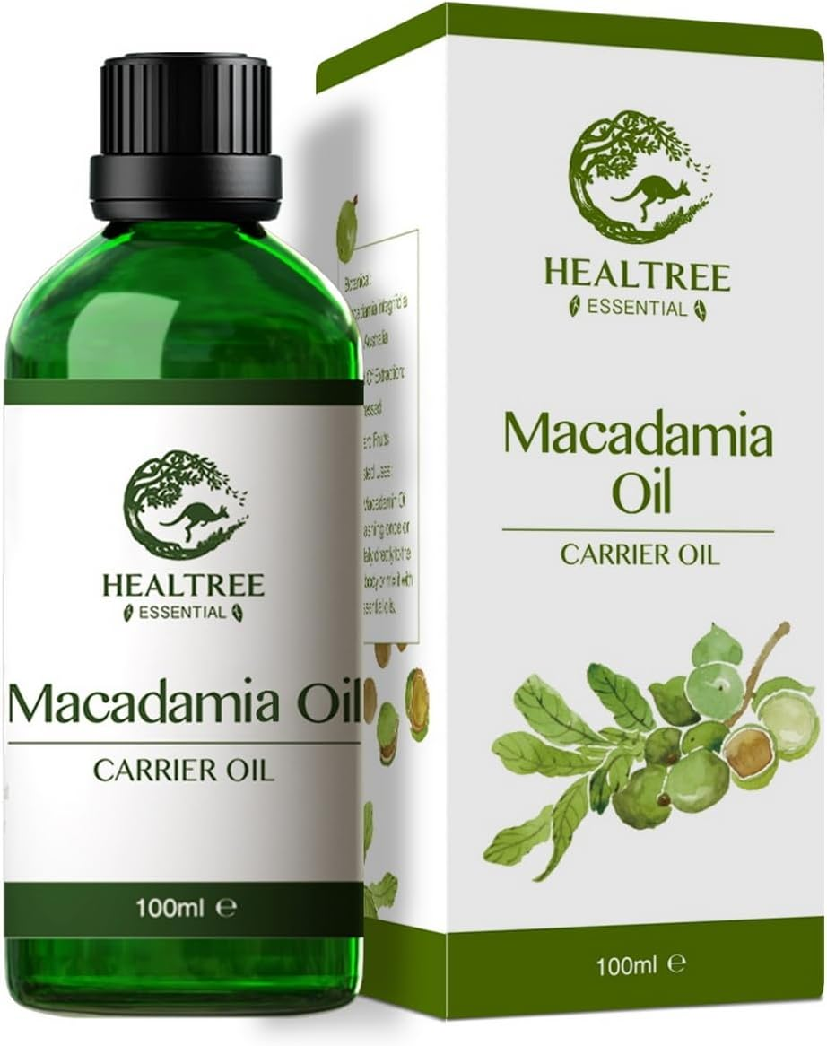 HEALTREE Macadamia Carrier Oil 100Ml (Australian Cold Pressed Virgin Grade) for Skin Moisturiser, after Sun Care, Body Massage Essential Oils image number 4
