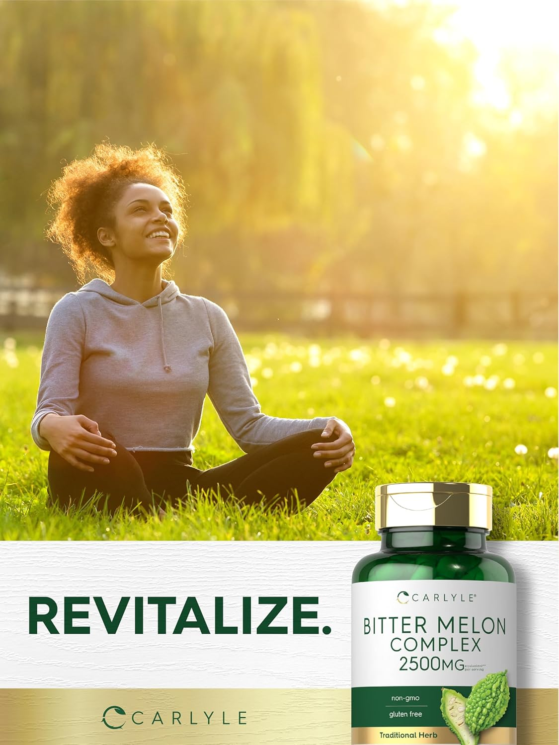 Bitter Melon Capsules | 1000Mg | 200 Count | Non-Gmo & Gluten Free Extract | Complex Supplement | by Carlyle image number 3