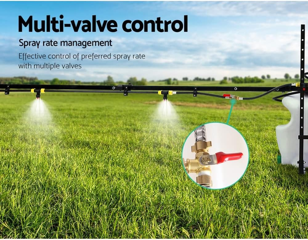 Giantz Weed Sprayer 100L Garden Weeds Killer Spot Sprayers Pump Pressure Lawn Plants Mist Boom Spray Tank, Farm Agricultural Equipment, 100PSI Diaphragm Pumps with 5M 8 Nozzles and 6M Hose image number 6