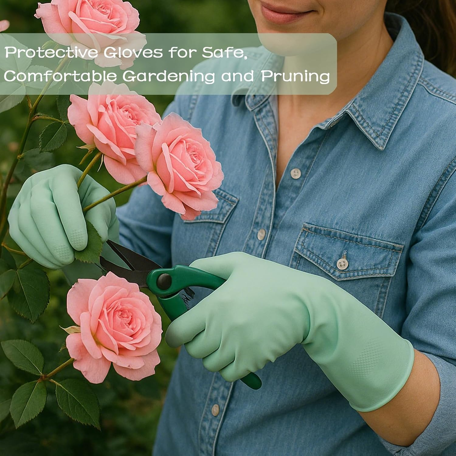 Rubber Dishwashing Cleaning Gloves, 4 Pair Reusable Colorful Kitchen Dish Gloves Rubber Cleaning Gloves, Reusable Colorful Kitchen Dish Gloves for Washing Dishes and Household Cleaning