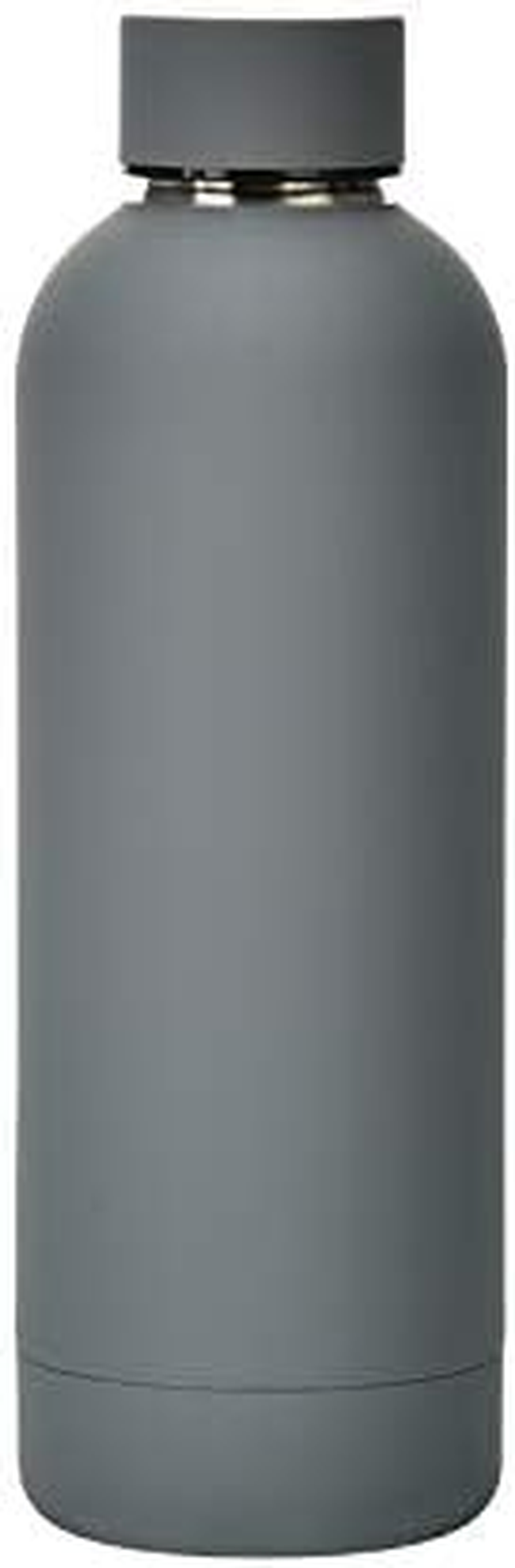 FAMKX 17Oz Stainless Steel Insulated Narrow Mouth Sports Water Bottle, Double Wall Cola Shape Thermos Vacuum Flask (500Ml, Navy)