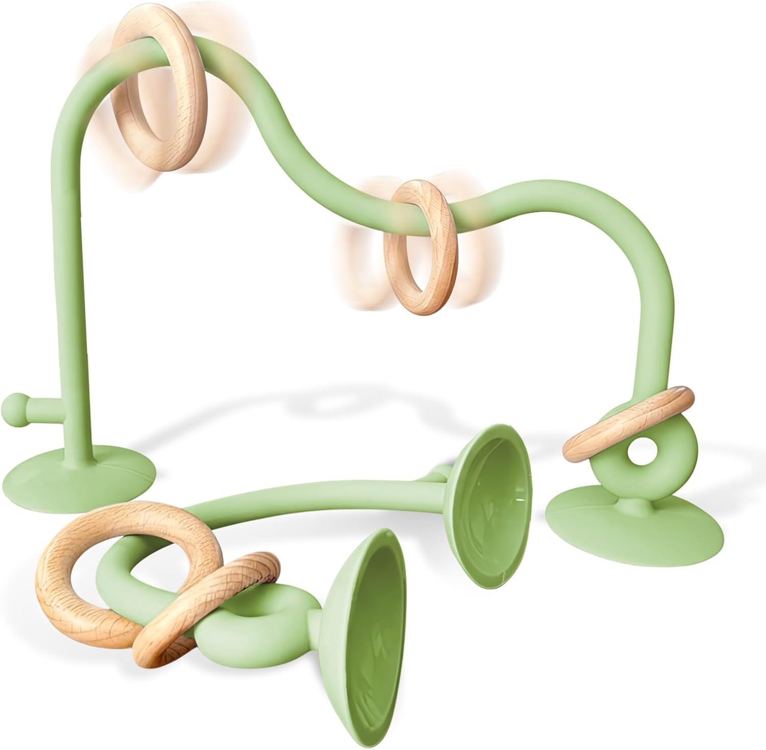 Sensory Highchair Suction Toy for Infant Toddlers 6 12 18 Months, Food Grade Silicone Montessori Educational Cognitive Development Parent-Child Baby Bath Toy | Bpa-Free | Food-Grade | Dishwasher Safe image number 5