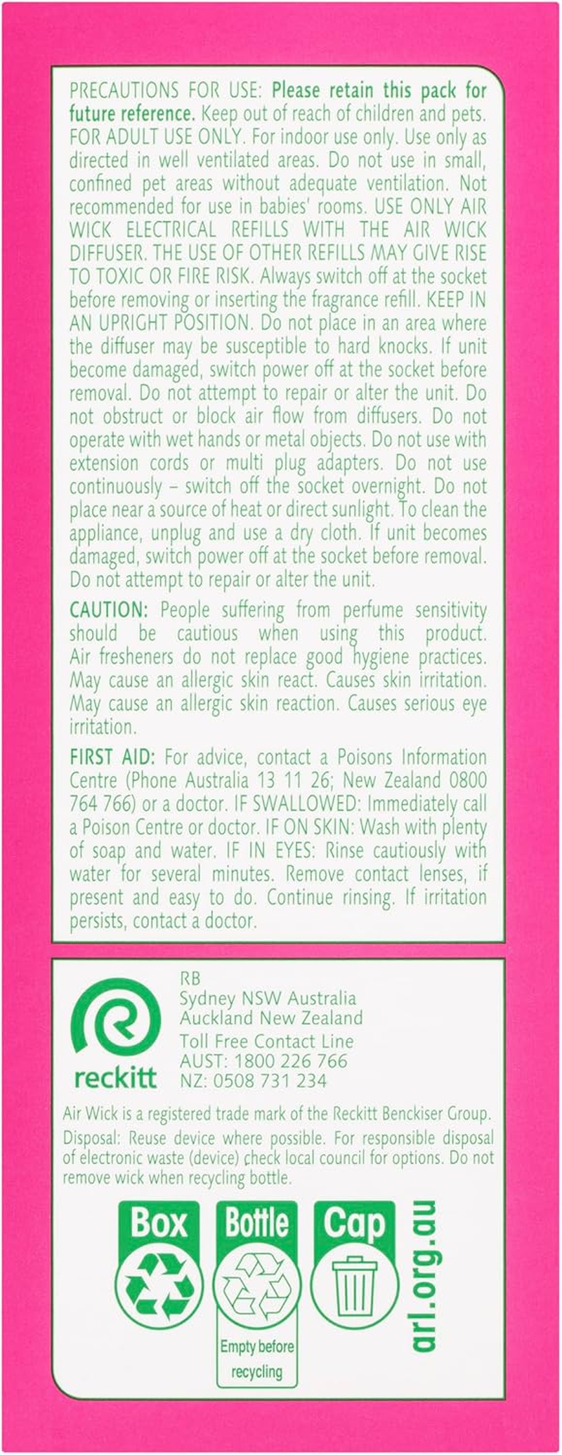 Air Wick Pure Scented Oil Diffuser with Cherry Blossom Refill 19 Ml image number 6